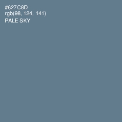 #627C8D - Pale Sky Color Image
